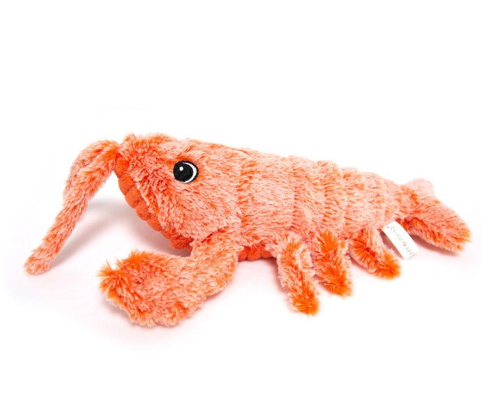 Hopping Shrimp Plush Toy—Playful Fun for Cats