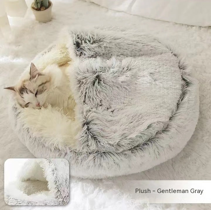 2-in-1 Cozy Pet Bed – Snuggle Up in Style