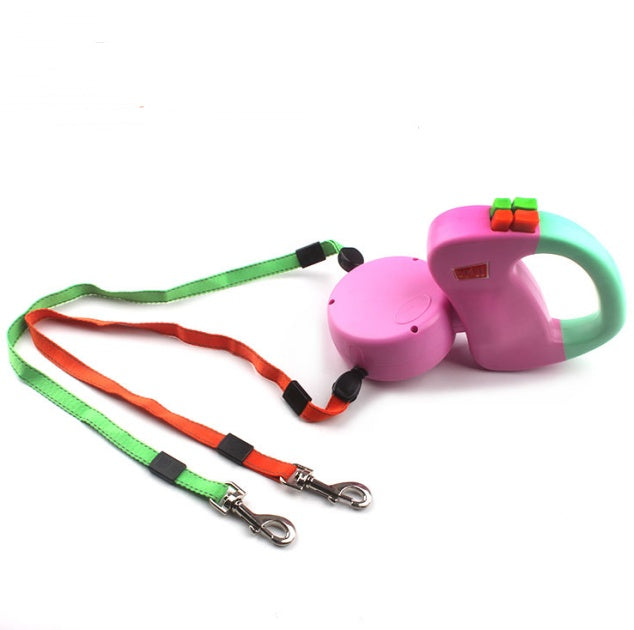 Walk Two Dogs Easily with This Dual Retractable Leash