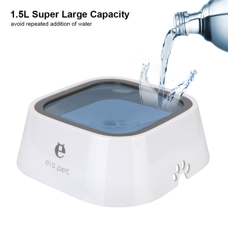 Mess-Free Floating Water Bowl for Pets