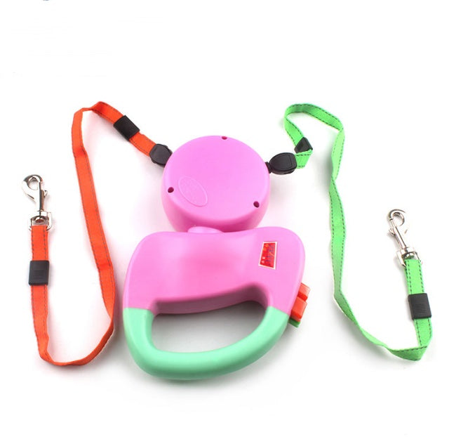 Walk Two Dogs Easily with This Dual Retractable Leash