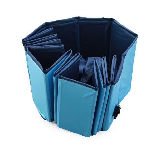Foldable Dog Pool for Cooling, Bathing, and Fun