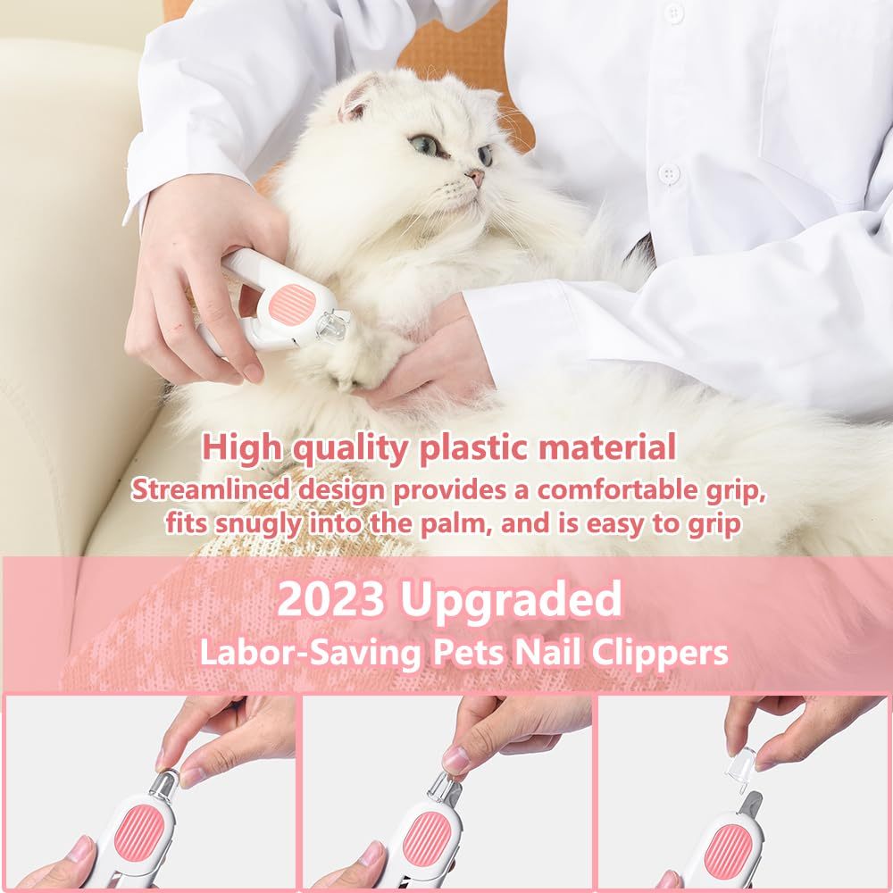 Safe LED Pet Nail Clippers for Dogs and Cats