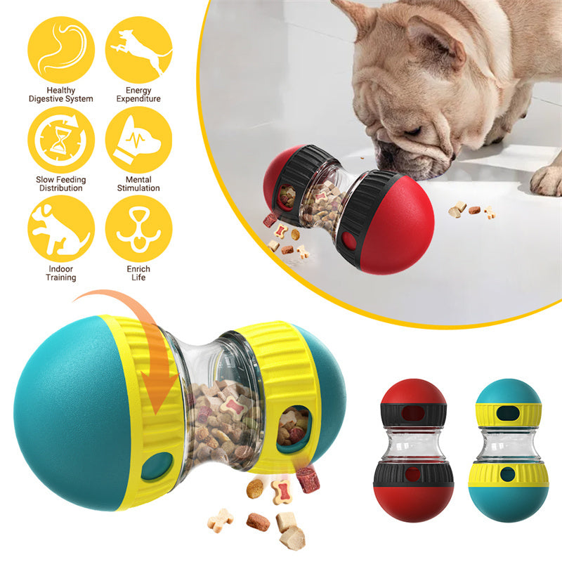 Slow-Feed Food Dispenser Toy for Happy Dogs