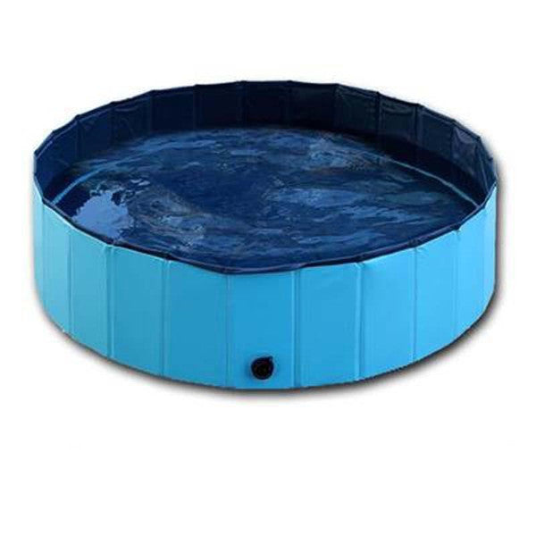 Foldable Dog Pool for Cooling, Bathing, and Fun
