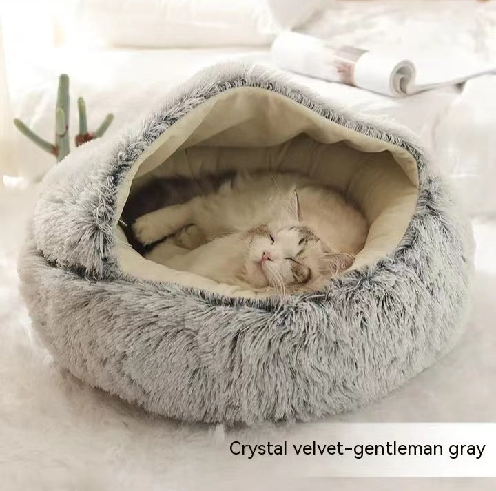 2-in-1 Cozy Pet Bed – Snuggle Up in Style