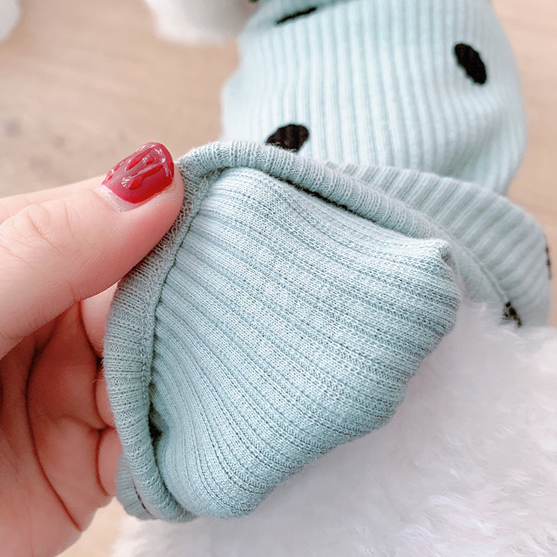 Adorable Dot Turtleneck Dog Shirt for Every Season