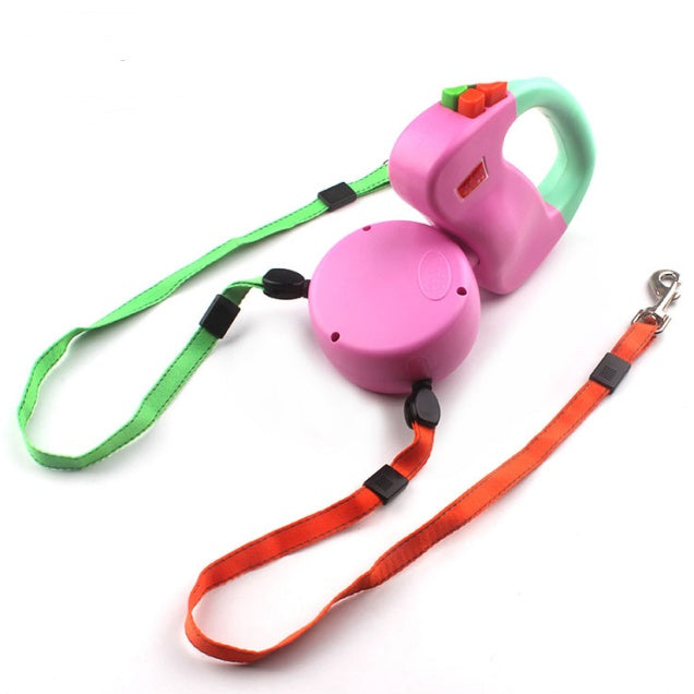 Walk Two Dogs Easily with This Dual Retractable Leash