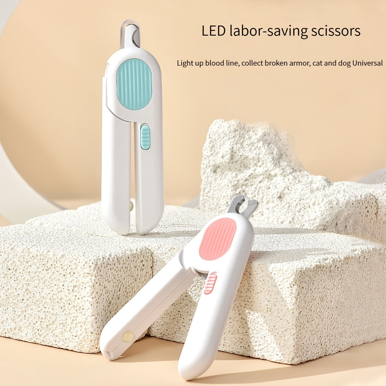 Safe LED Pet Nail Clippers for Dogs and Cats
