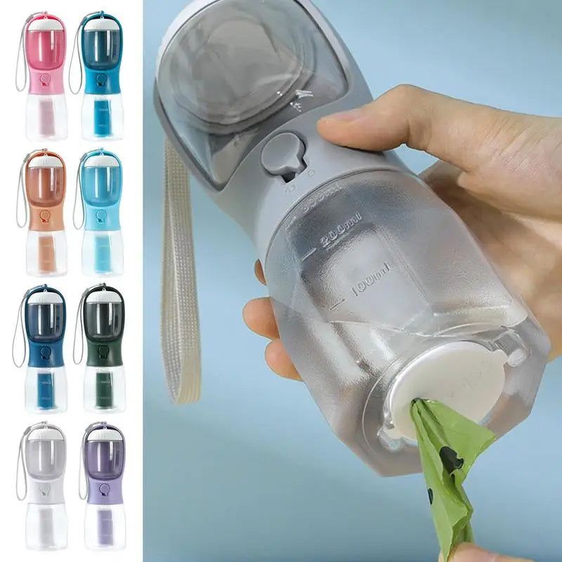 Doggie Travel Cup with Snacks & Waste Bags