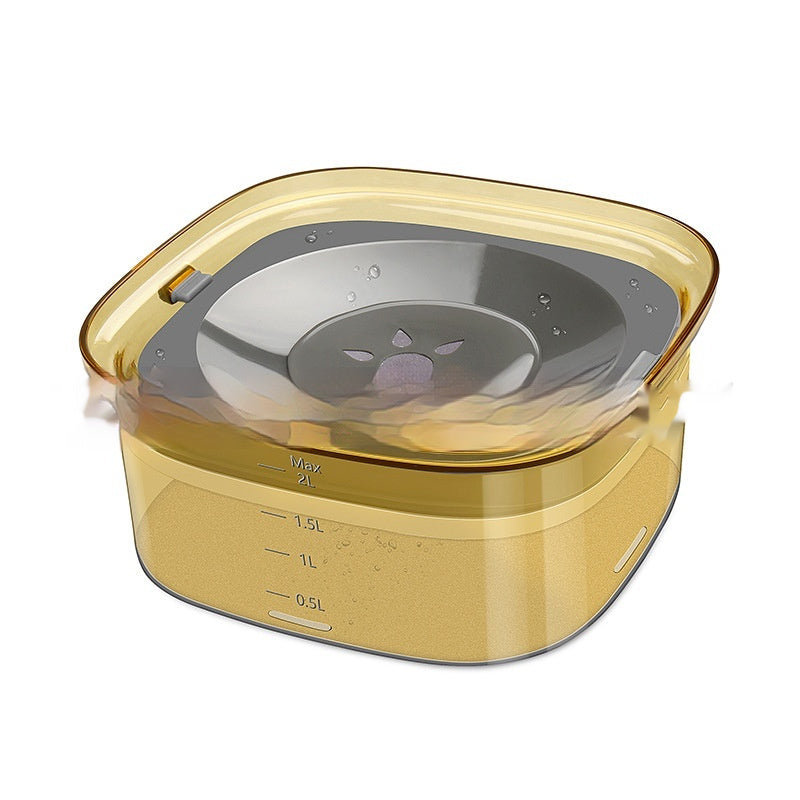 Large Spill-Proof Water Bowl for Mess-Free Pet Hydration