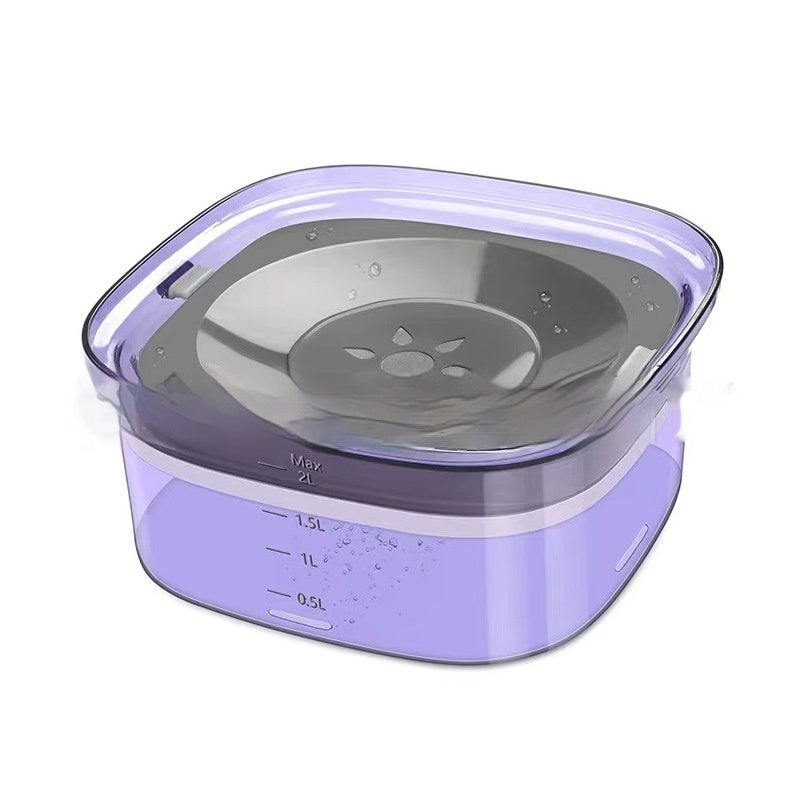 Large Spill-Proof Water Bowl for Mess-Free Pet Hydration