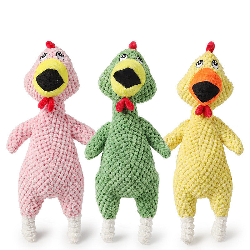 Fun Squeaky Pineapple & Chicken Dog Toys for Playtime