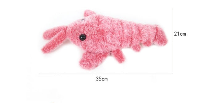 Hopping Shrimp Plush Toy—Playful Fun for Cats
