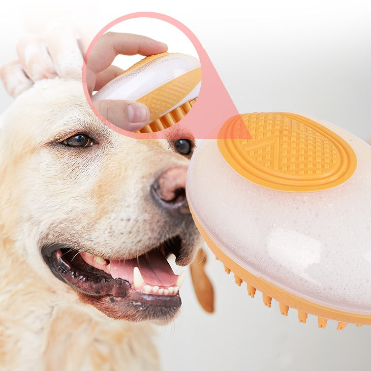 Dual-Action Pet Grooming Comb with Massage Function