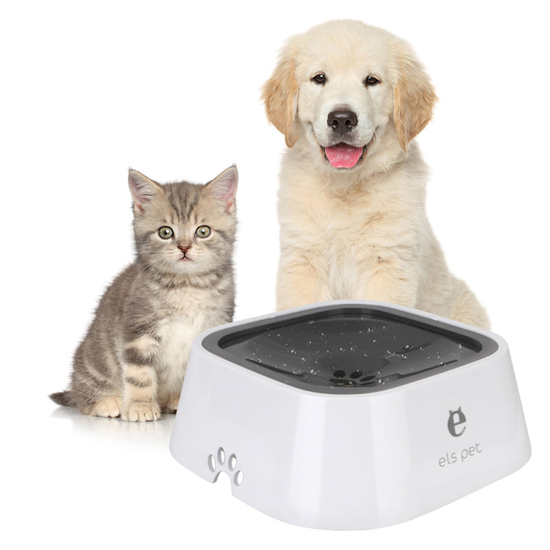 Mess-Free Floating Water Bowl for Pets