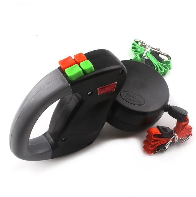 Walk Two Dogs Easily with This Dual Retractable Leash