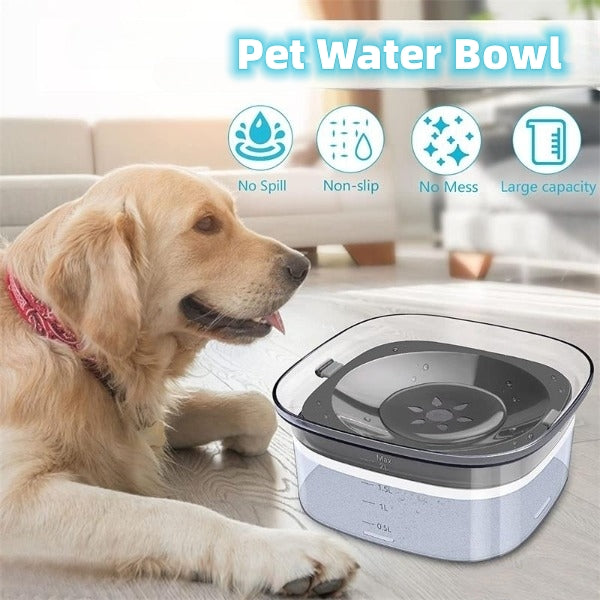 Large Spill-Proof Water Bowl for Mess-Free Pet Hydration