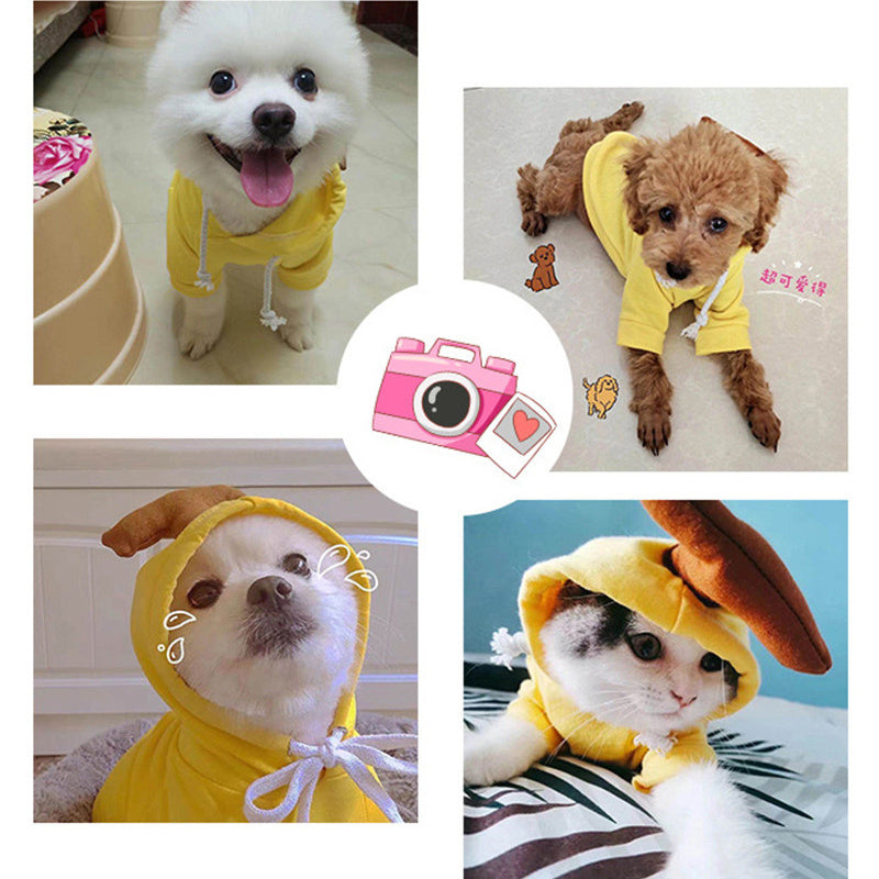 Warm Fleece Hoodie for Small Dogs and Cats