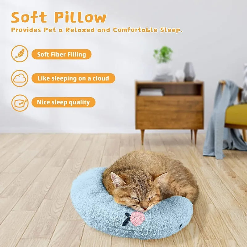 Cozy Neck Pillow for Better Pet Sleep