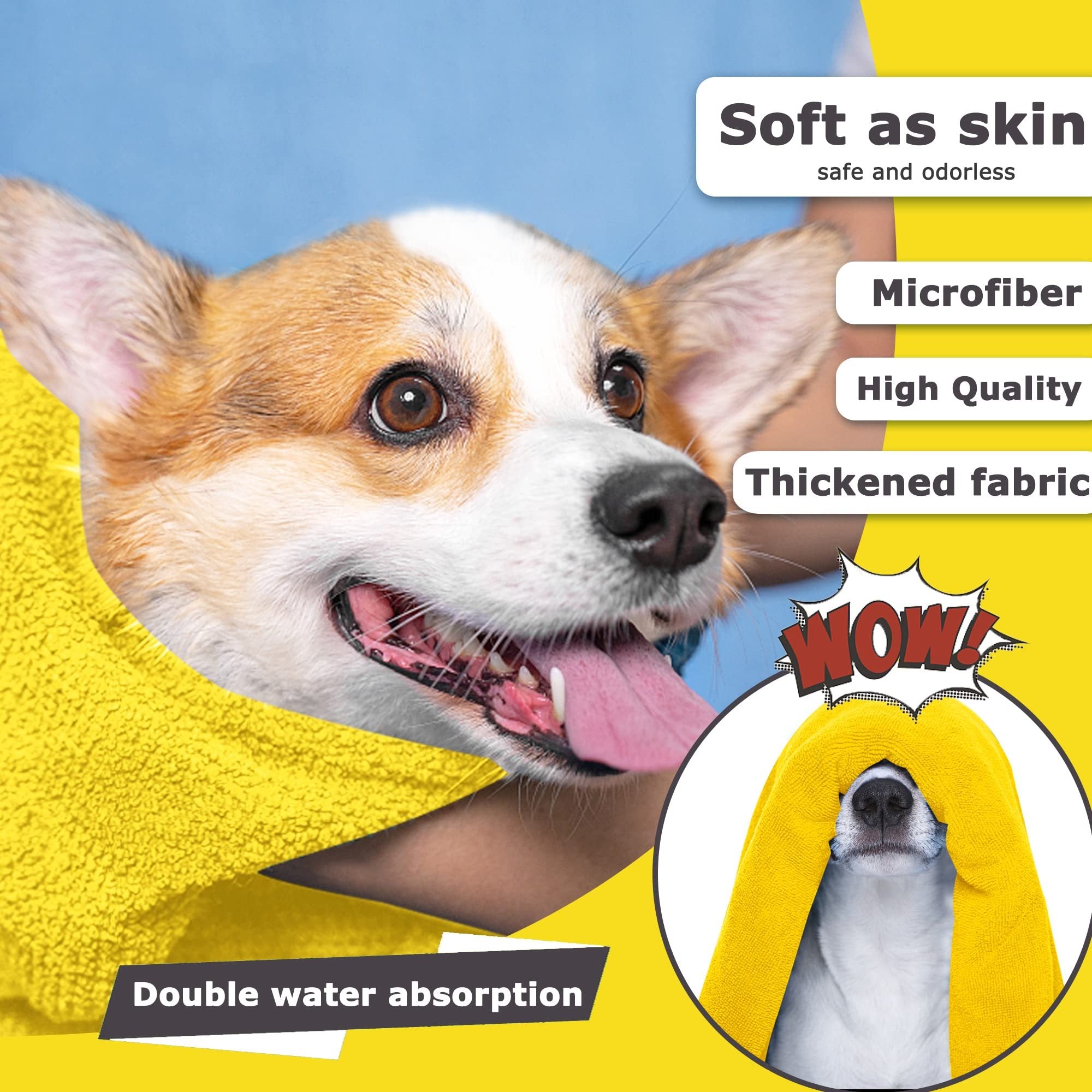 FluffyDry Dog & Cat Towel – Soft, Fast, Happy Pets