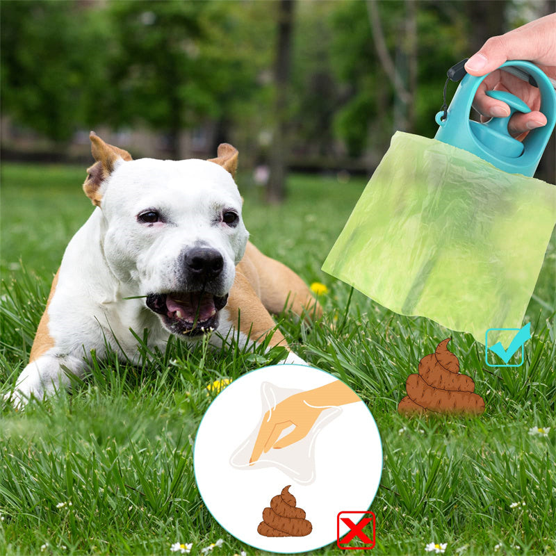 Easy Poop Scooper with Built-In Bag Dispenser
