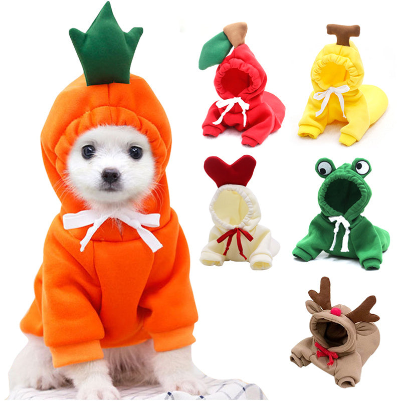 Warm Fleece Hoodie for Small Dogs and Cats