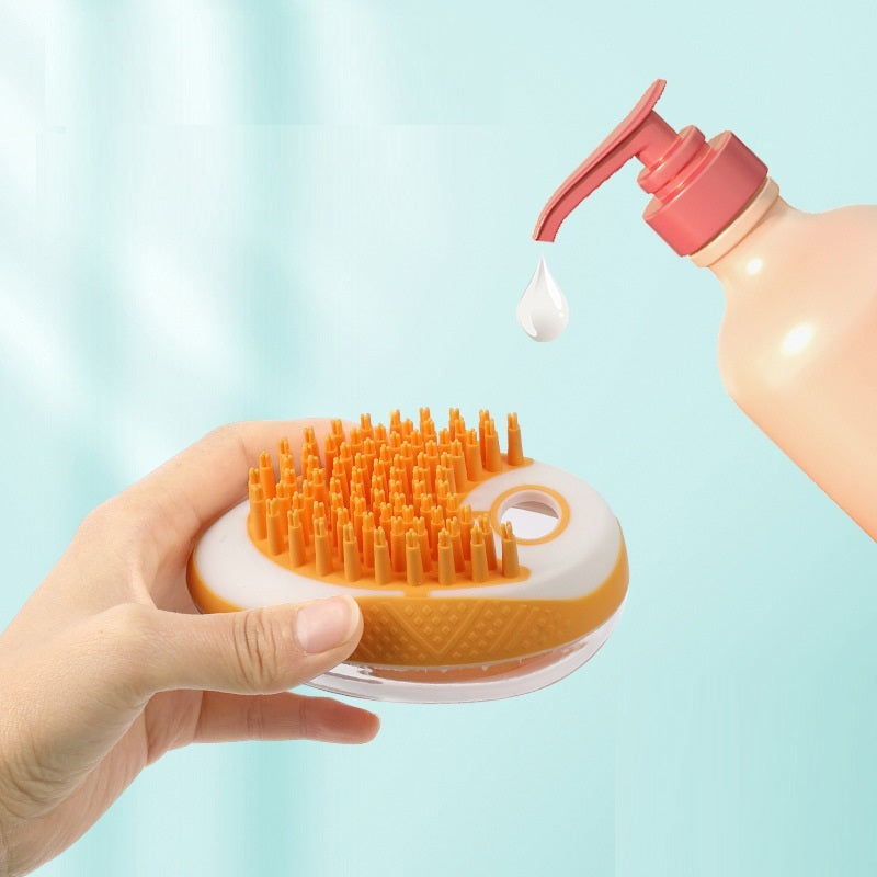 Dual-Action Pet Grooming Comb with Massage Function
