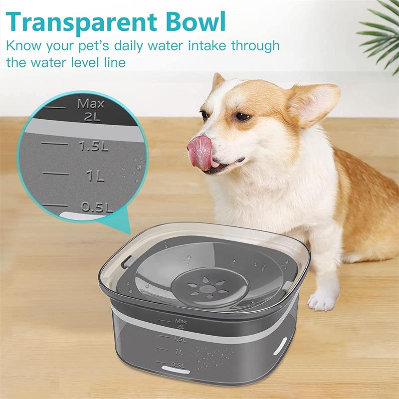 Large Spill-Proof Water Bowl for Mess-Free Pet Hydration