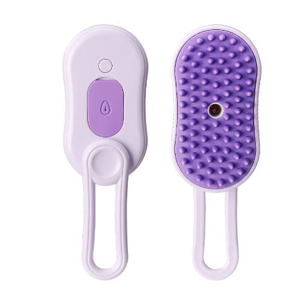 3-in-1 Steam Cat & Dog Brush – Groom, Massage & Shine!