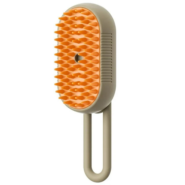 3-in-1 Steam Cat & Dog Brush – Groom, Massage & Shine!